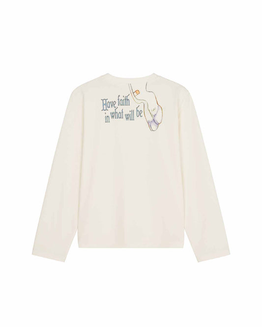 "Coming Soon" Long Sleeve T-Shirt (Off White) - BEV C multi label store