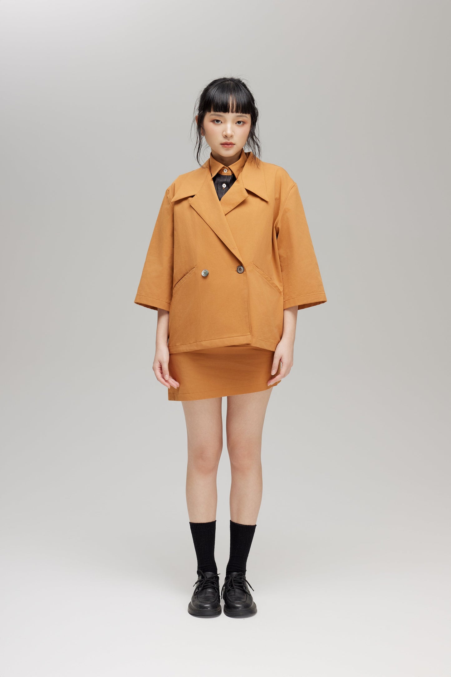KIMONO TRENCH JACKET IN CARAMEL - BEV C multi label store