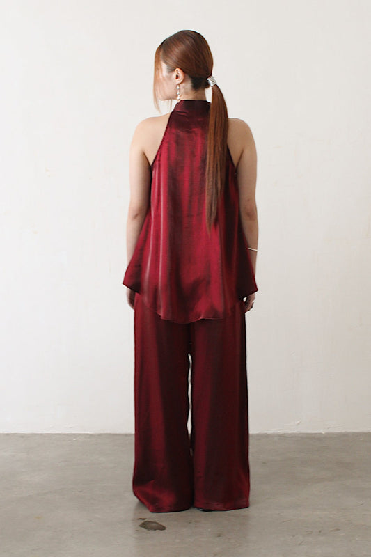 Halter Luna Pants - Red - BEV C multi label store