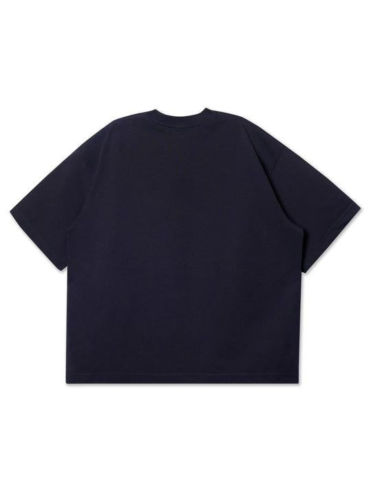 BOXY ALL DAY TEE NAVY - BEV C multi label store