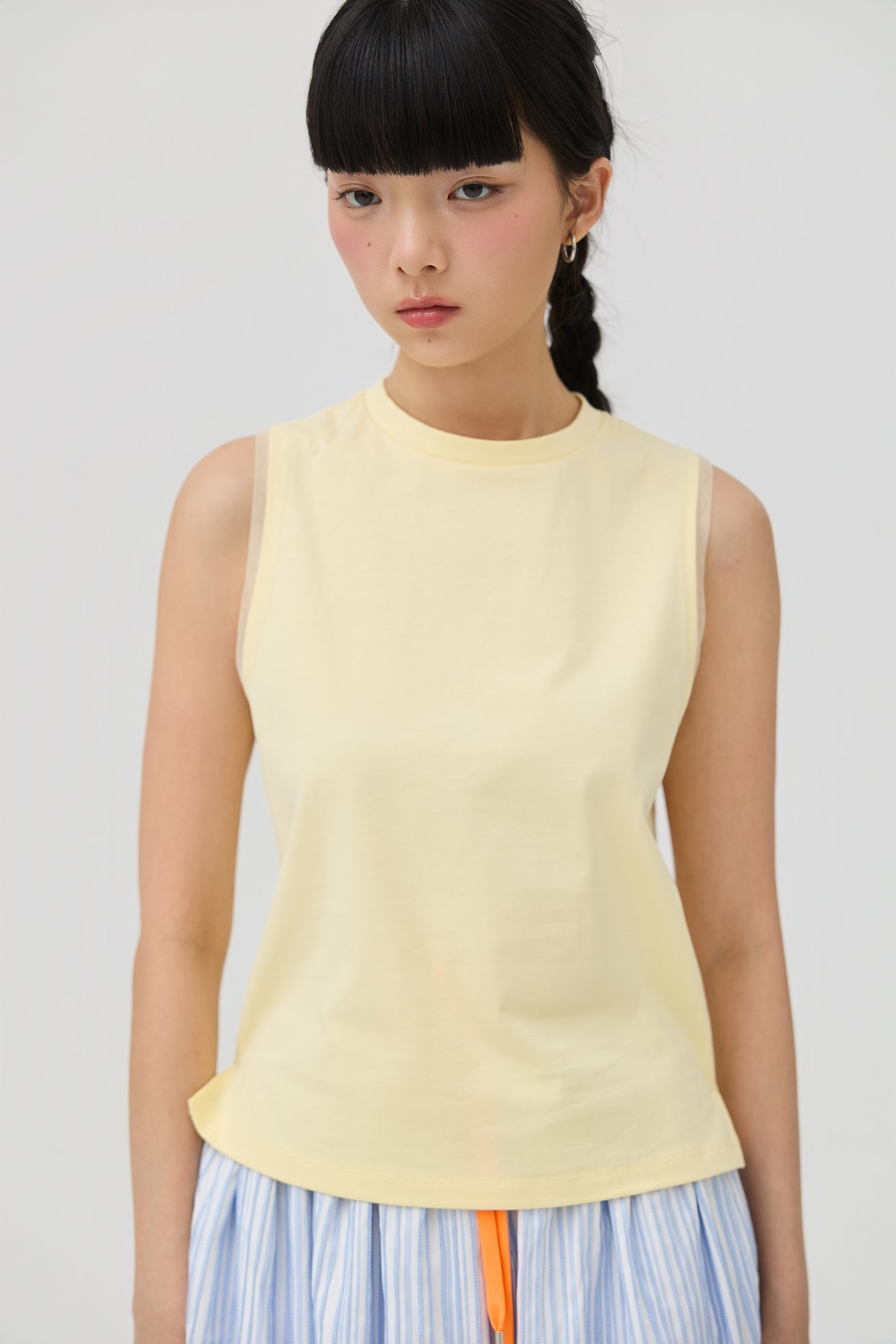 KUMO MUSCLE TANK IN BUTTER YELLOW - BEV C multi label store