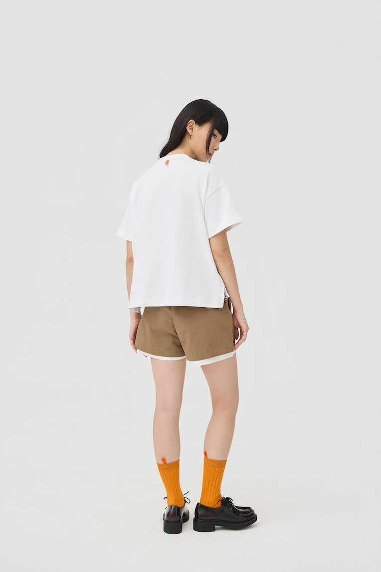 SOKKO ZIP TEE - OPTIC WHITE - BEV C multi label store