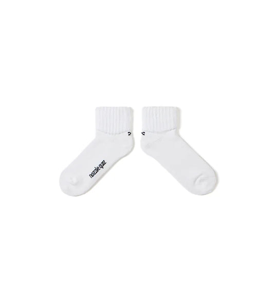Essential O'skool Low Socks - White - BEV C multi label store