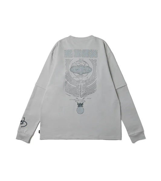 Tech Grey - Convert two-piece L/S Tee - BEV C multi label store