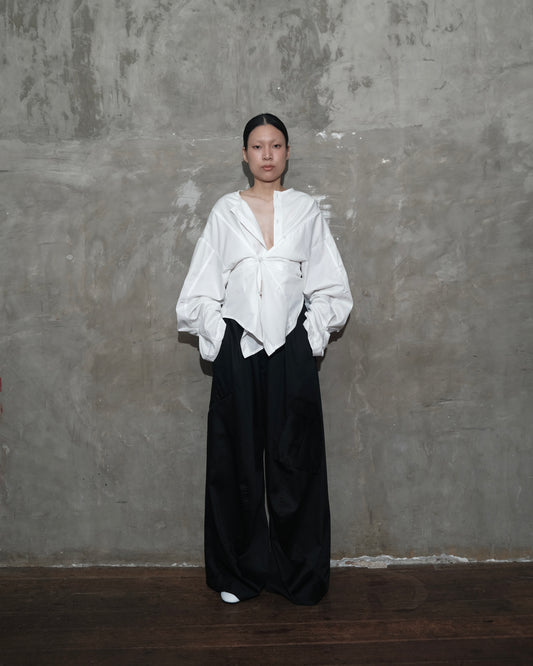 Puzzle Shirt in White - BEV C multi label store