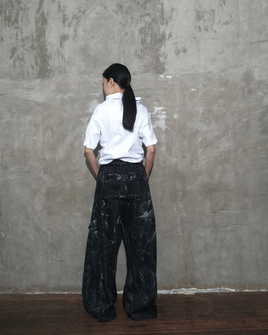 Warp Cargo Pants in Black Chaos - BEV C multi label store