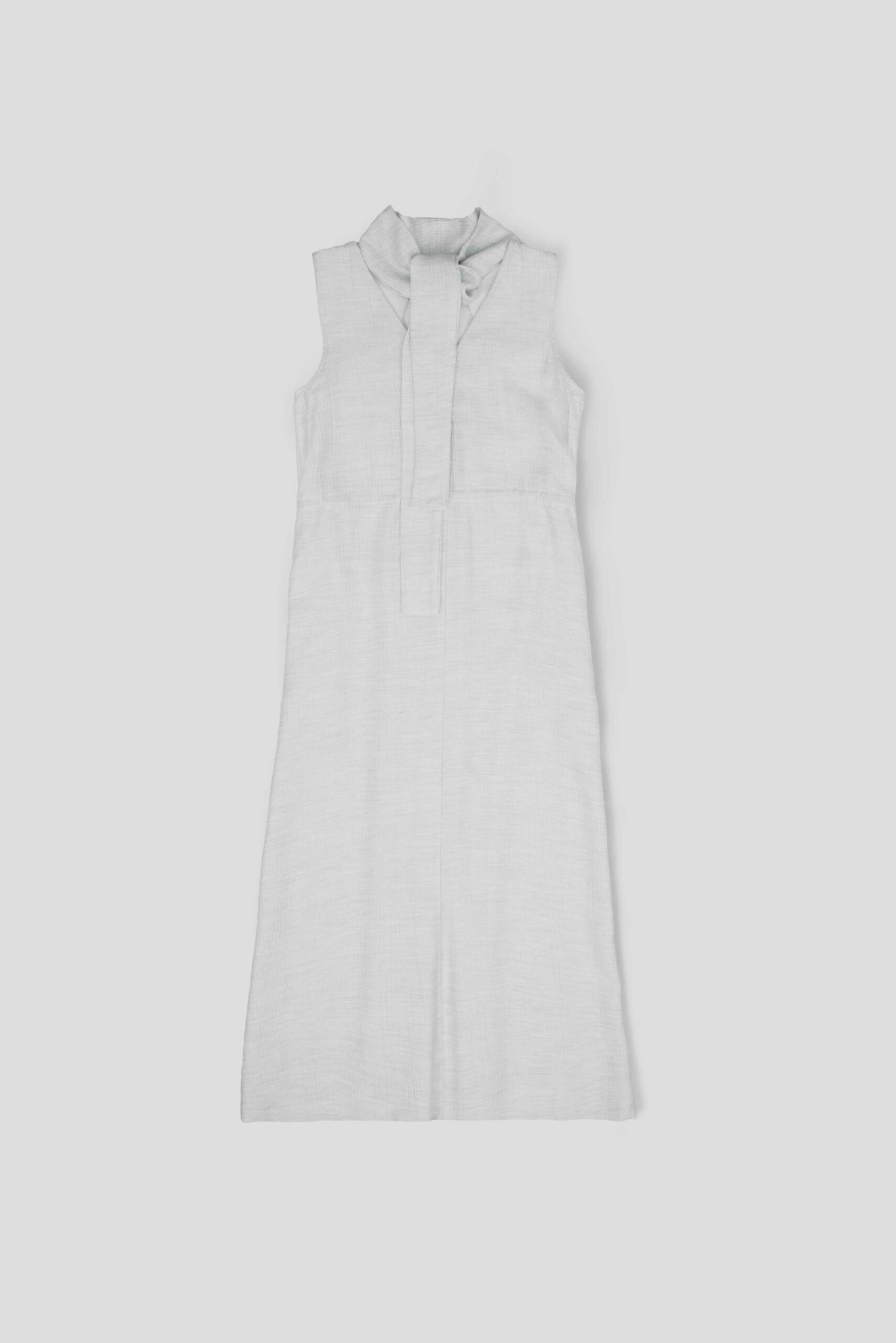 Pleated High Neck Scarf Dress (Grey) - BEV C multi label store