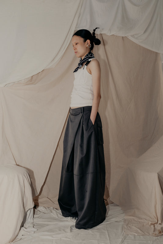 Dudu Overwrap Pants in Grey - BEV C multi label store
