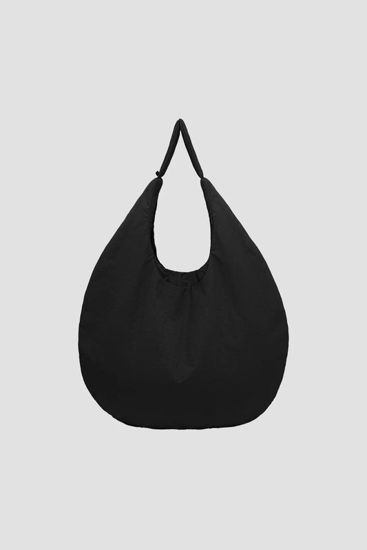 Large Egg Nylon Tote (Black) - BEV C multi label store