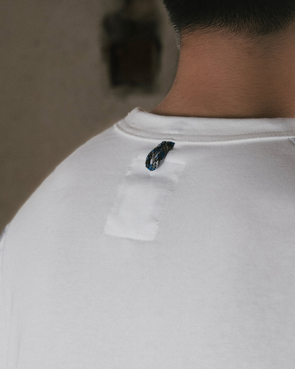 Splice Tee (Ivory) - BEV C multi label store