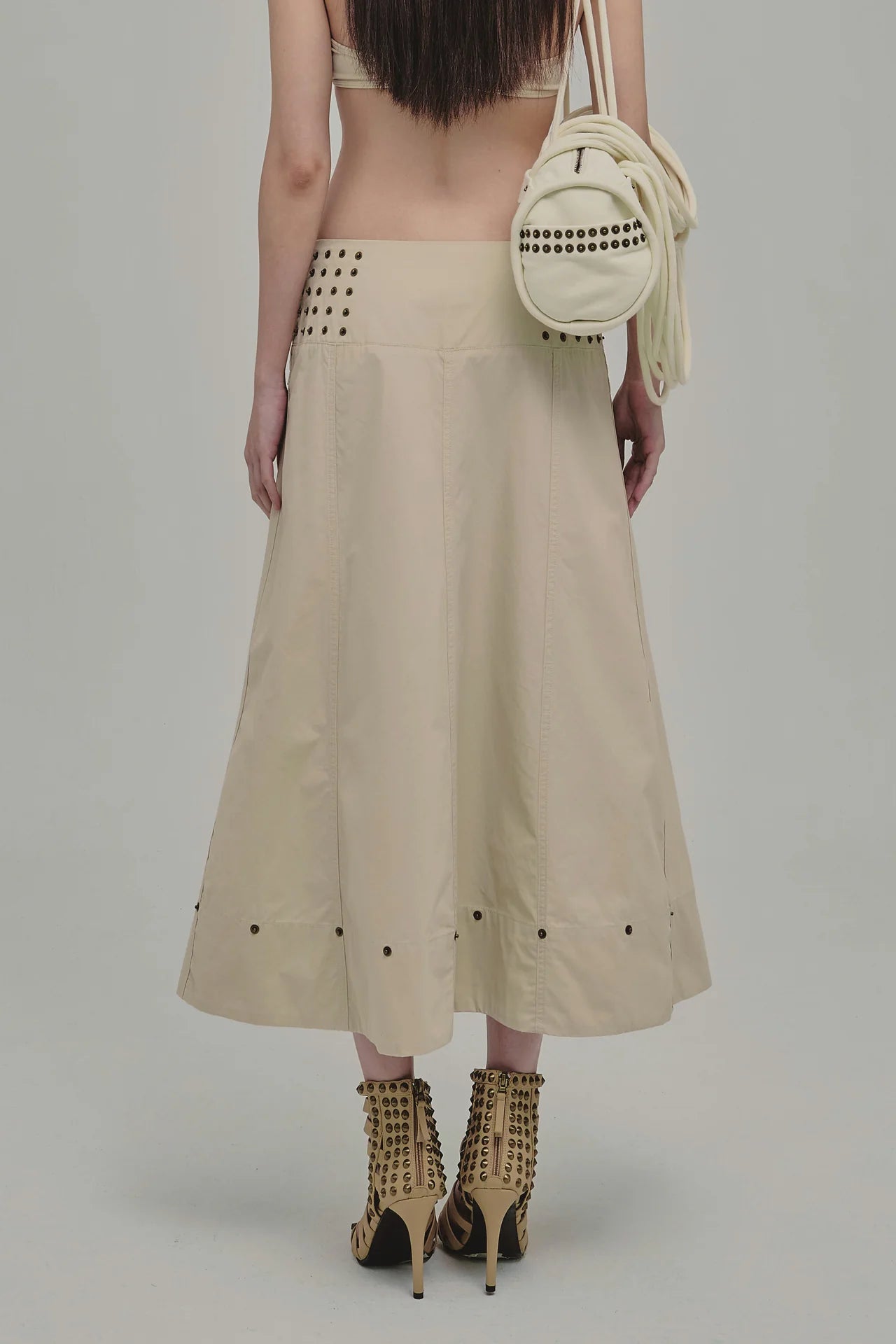 AMMO MAXI SKIRT BEIGE - BEV C multi label store