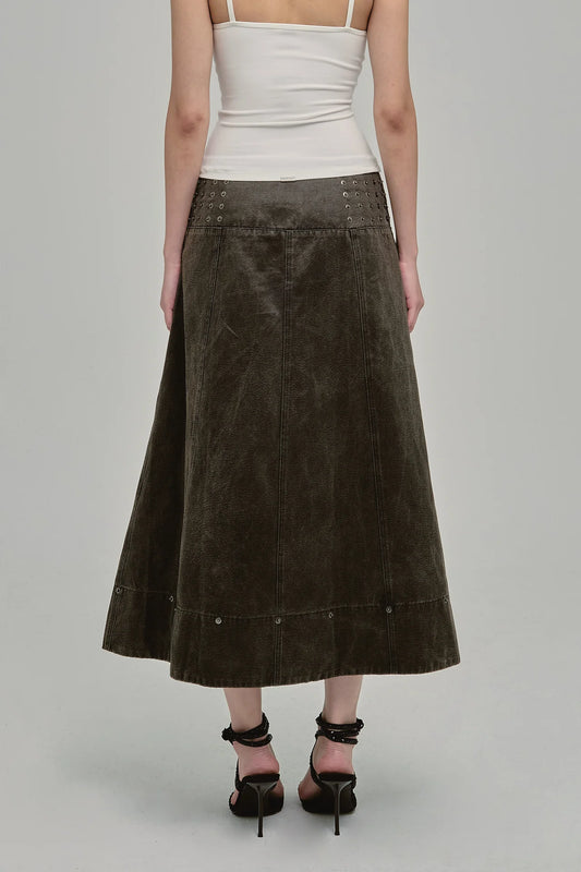 AMMO MAXI SKIRT COAL - BEV C multi label store