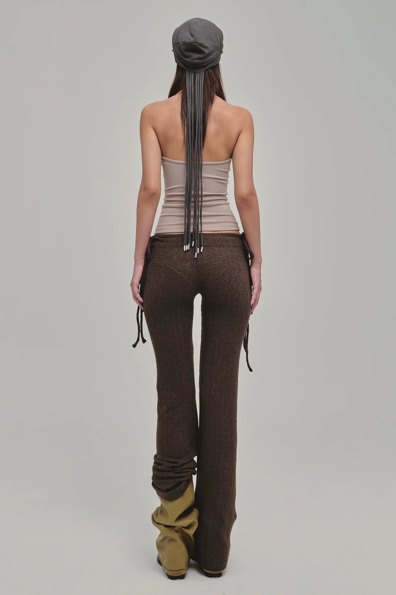 DAZED KNIT PANTS BROWN - BEV C multi label store