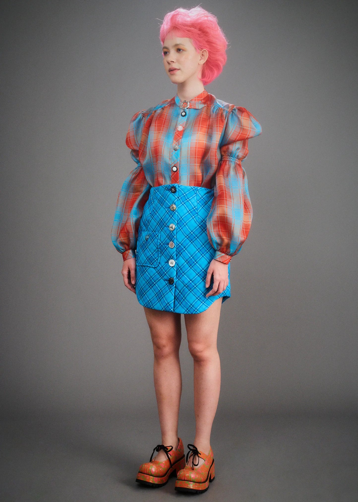 Powerpuff Skirt (Water Blue) - BEV C multi label store