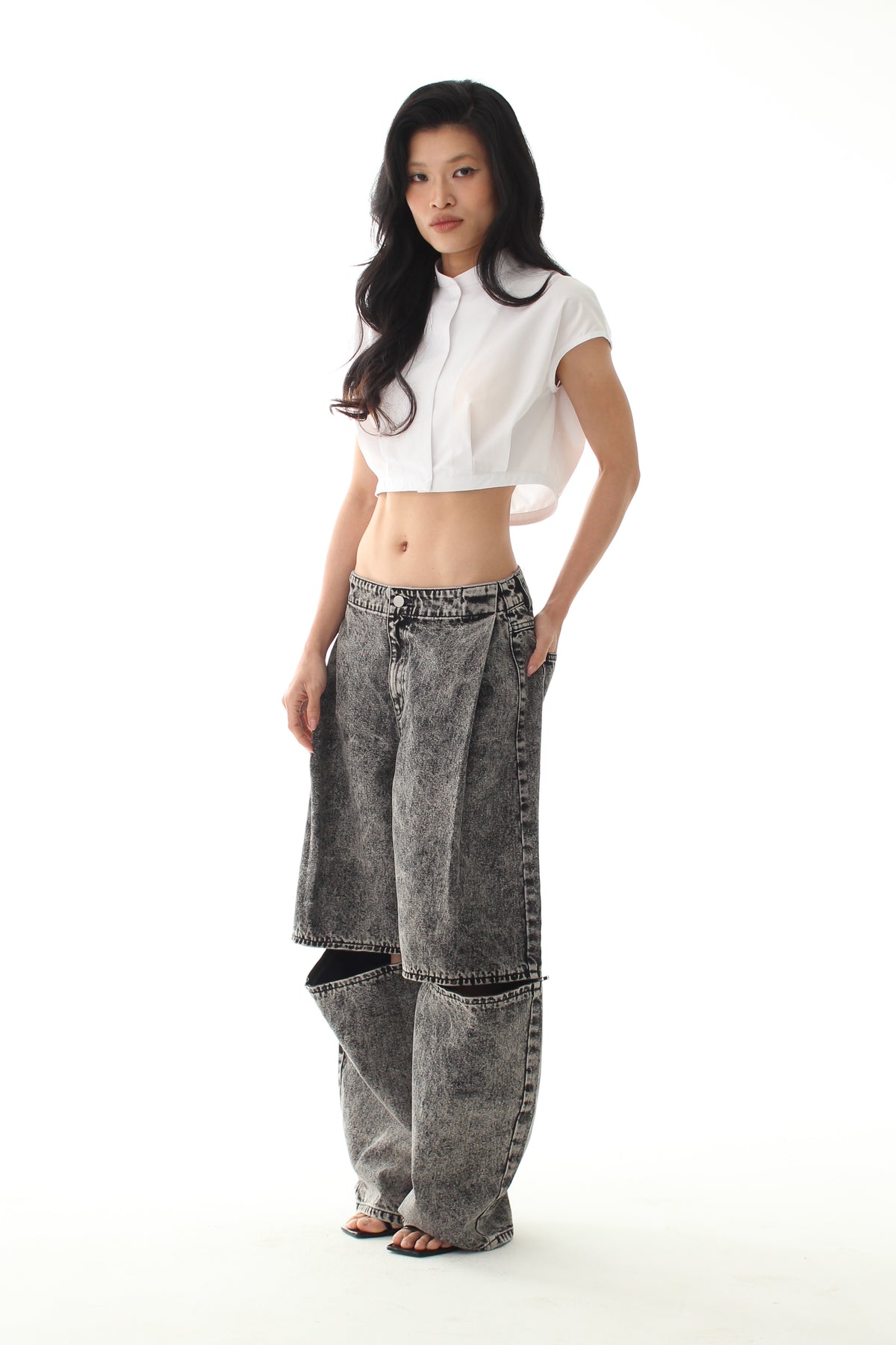 Bubble Blouse - White - BEV C multi label store