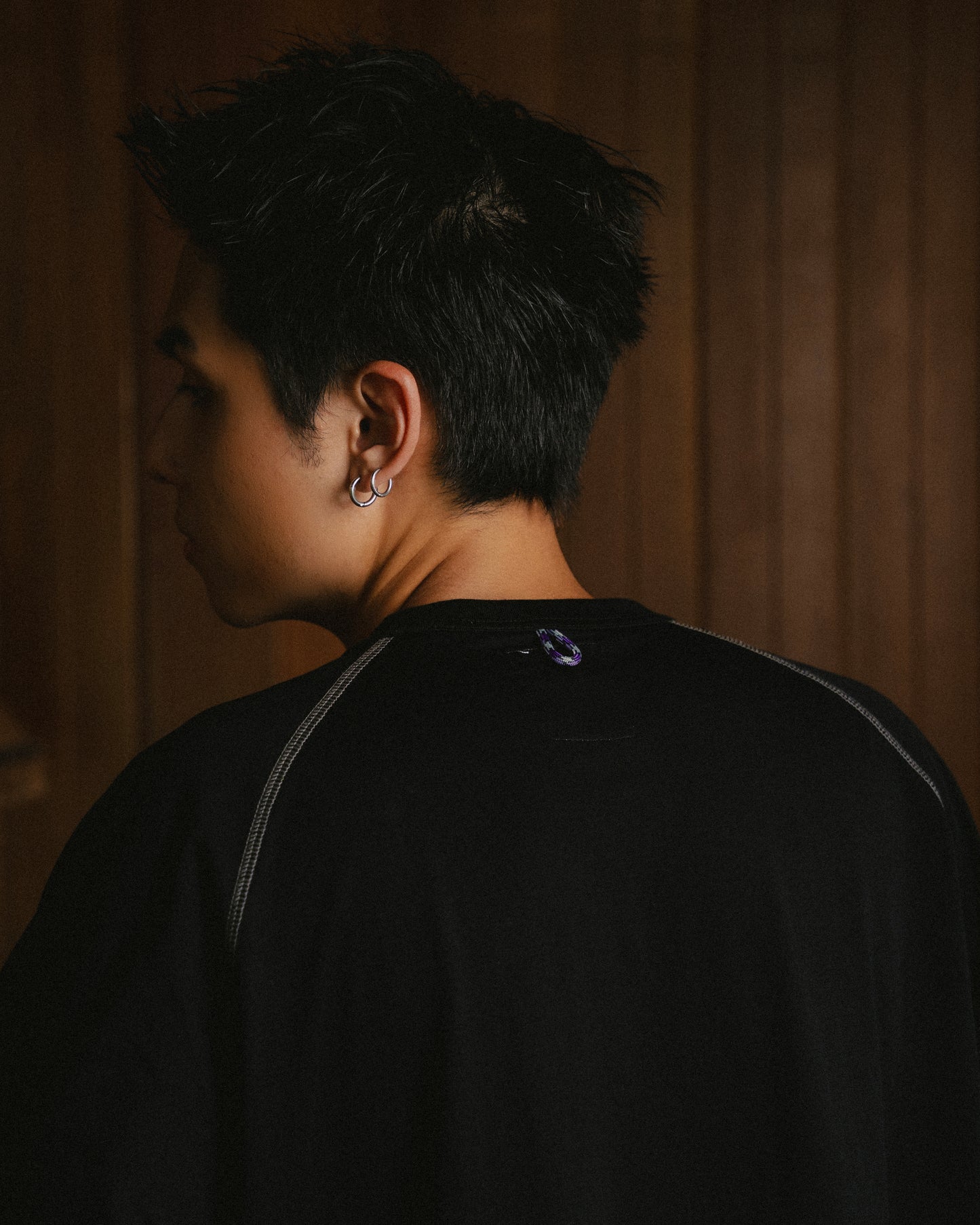 Sorona Pocket Tee - Black/White Line - BEV C multi label store