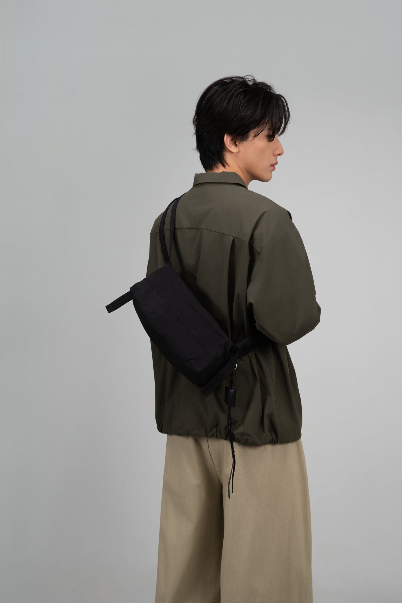 Small Loaf Nylon Bag (Black) - BEV C multi label store