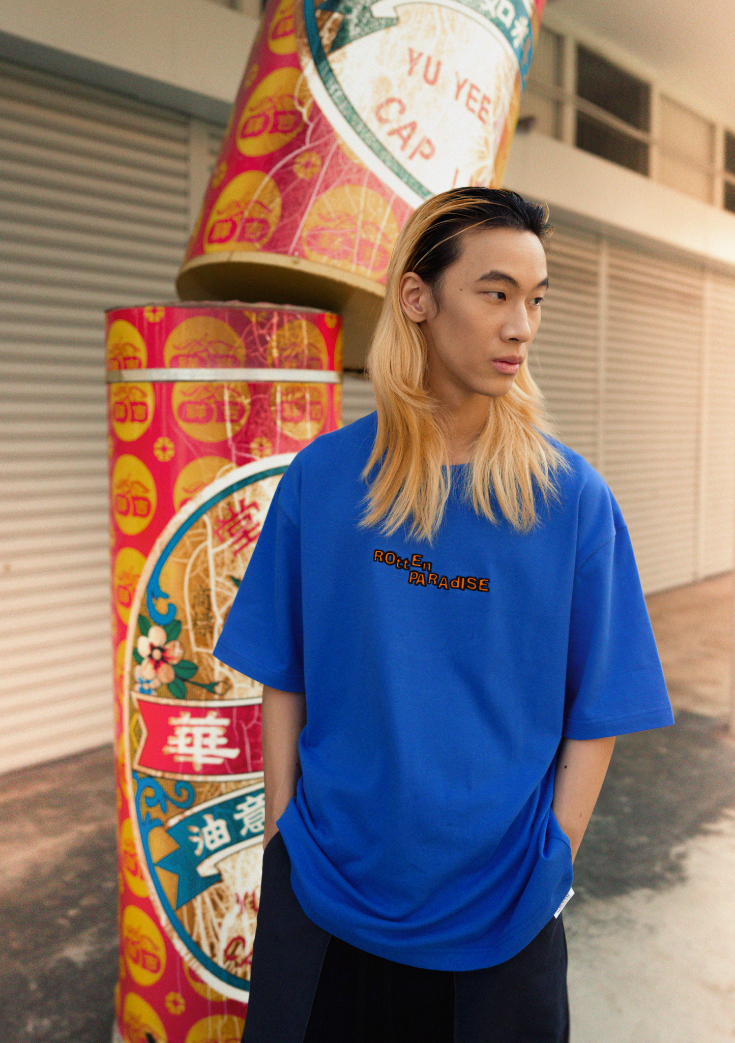 Working Brain Tee Blue - BEV C multi label store
