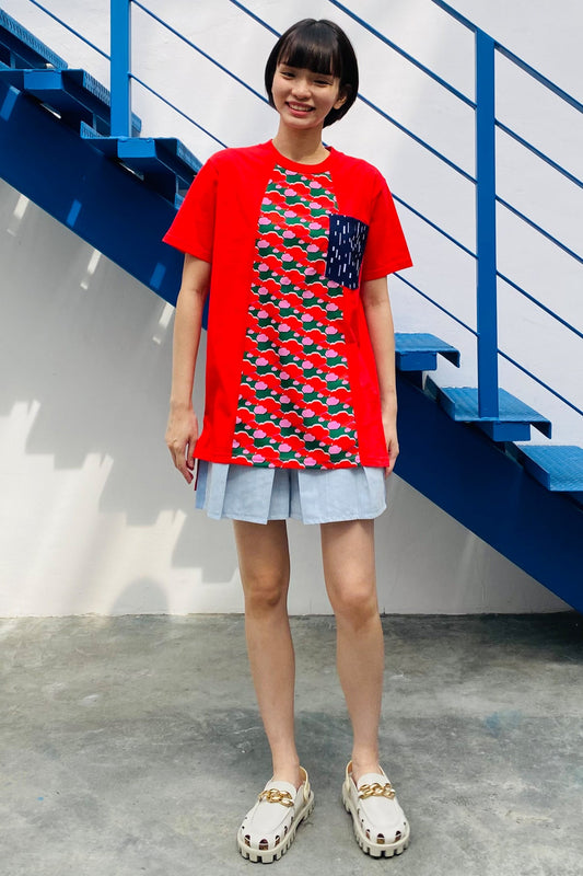 S07 UNISEX TEE || RED BROCCOLI - BEV C multi label store