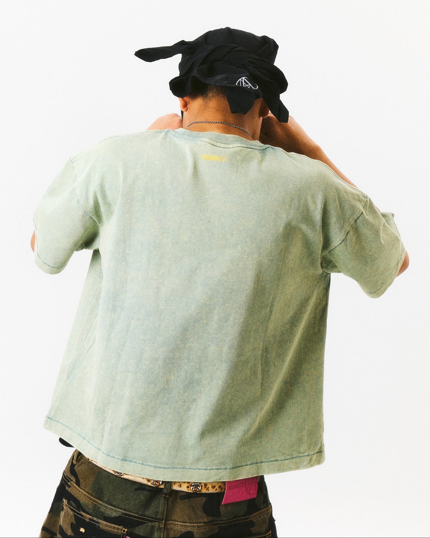 VARSITY WASHED BOXY TEE SAGE - BEV C multi label store