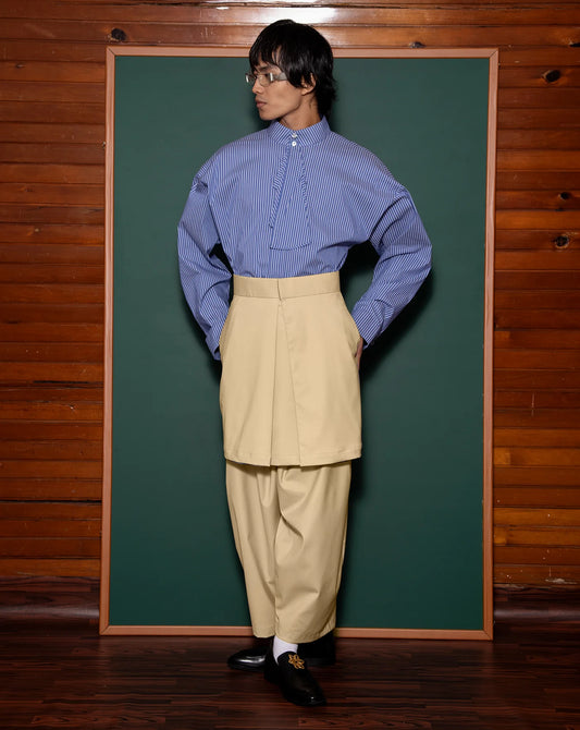Kemeja Cekak Malaya (Blue Pinstripe) - BEV C multi label store