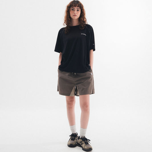 LITE SPLICE TEE - BLACK - BEV C multi label store
