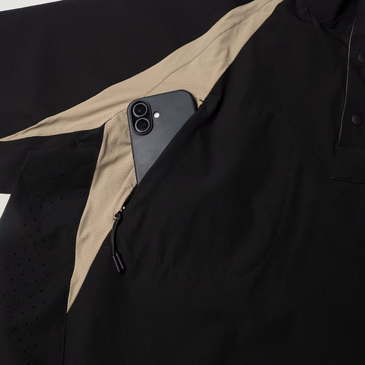 Half Snap Pullover Shirt (Black) - BEV C multi label store