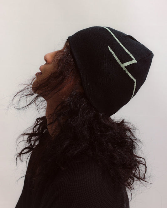 Beta Beanie (Black) - BEV C multi label store