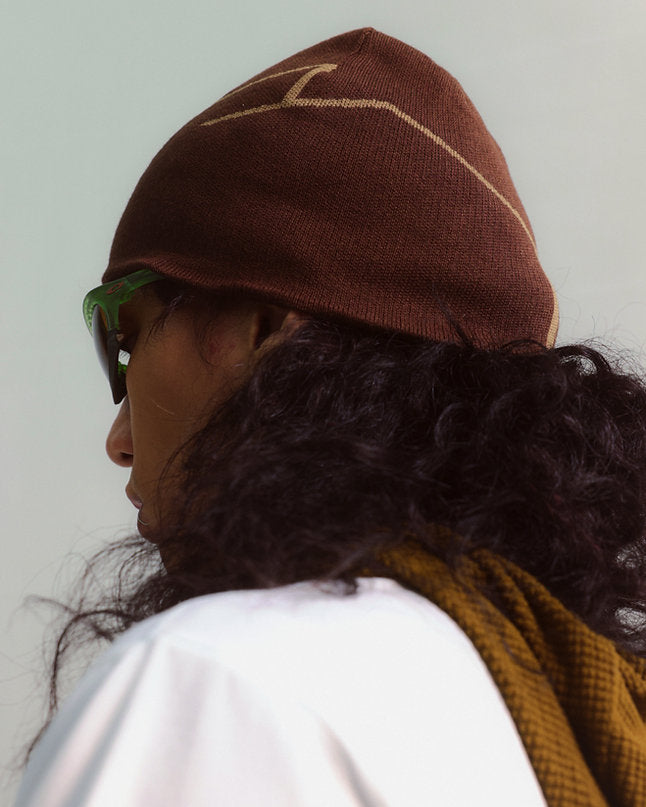 Beta Beanie (Mud Brown) - BEV C multi label store