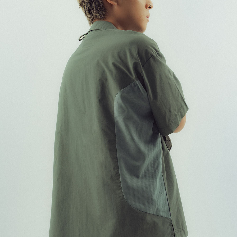 Explorer Pocket S/S Shirt (Moss Green) - BEV C multi label store
