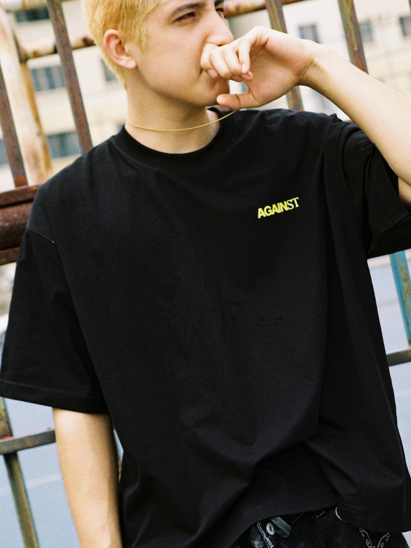 BOXY ALL DAY TEE BLACK - BEV C multi label store