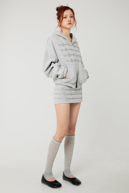 Brigade Hoodie Grey - BEV C multi label store