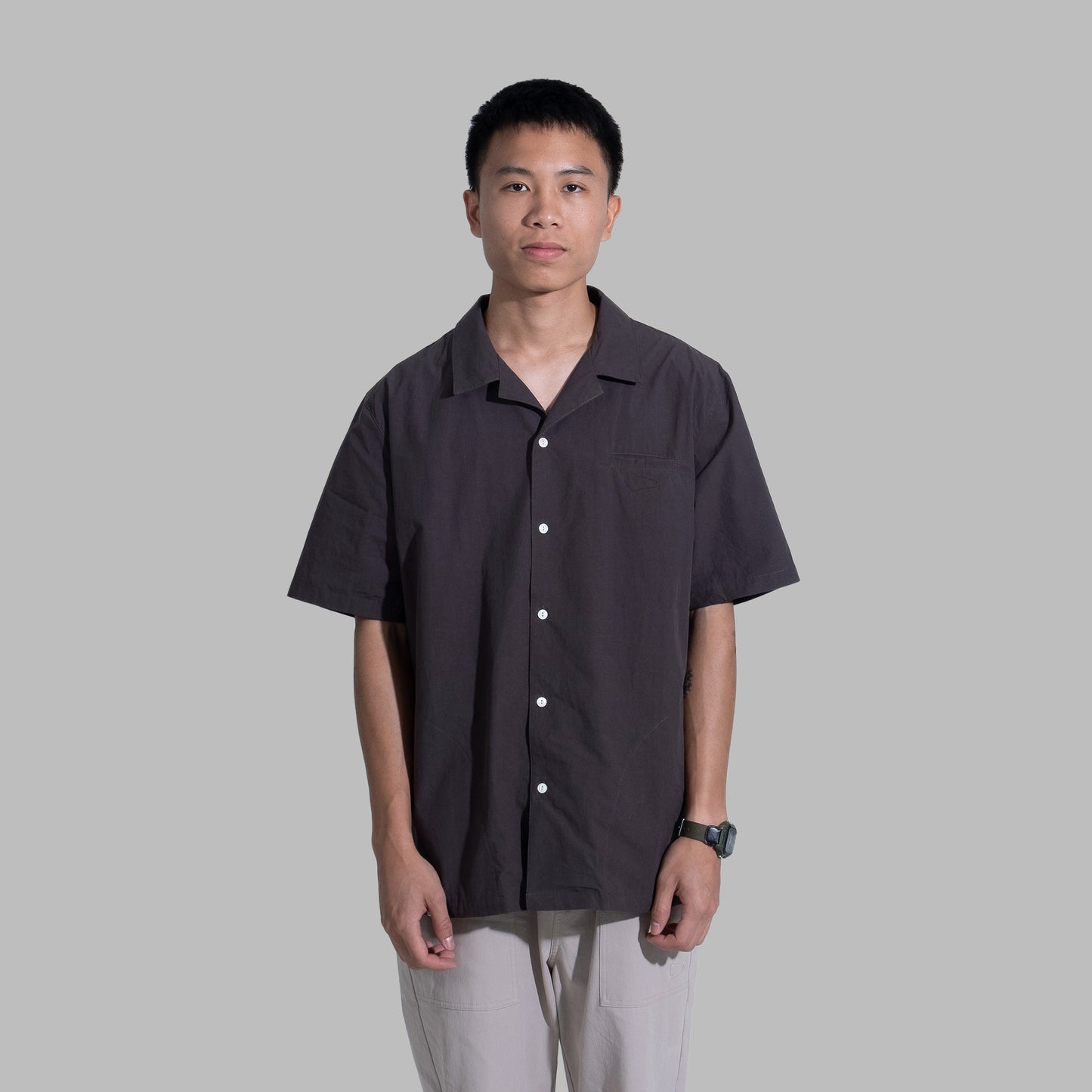 Work Shirt / Cotton - Charcoal - BEV C multi label store