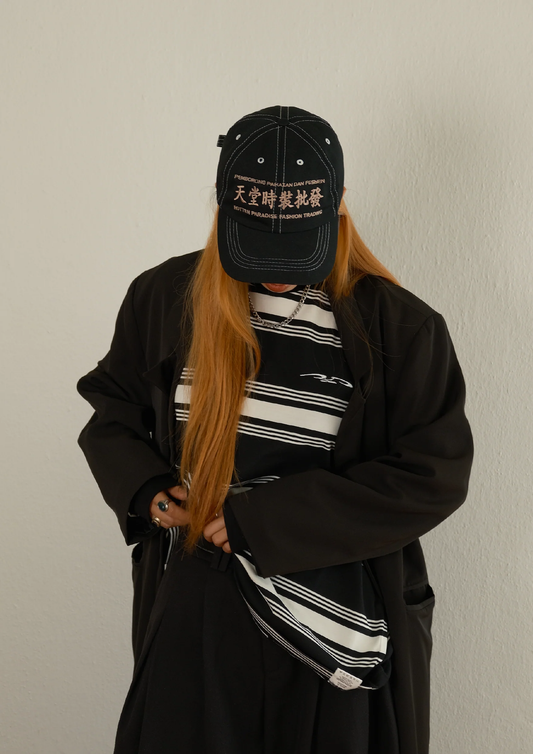 TRADING CAP BLACK BUTTER - BEV C multi label store