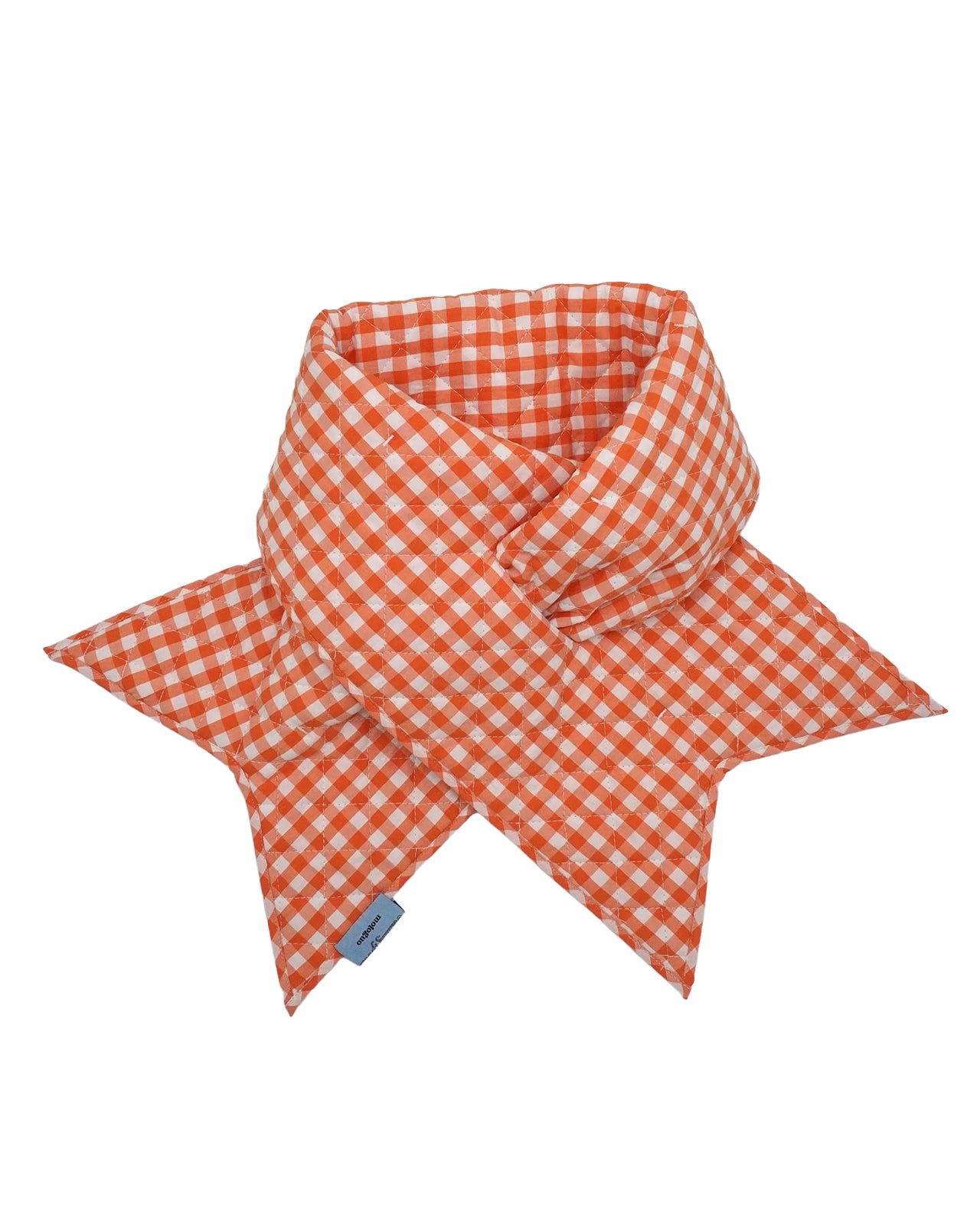 Coming Soon Neck Warmer (Orange Gingham) - BEV C multi label store