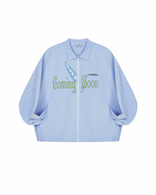 Coming Soon Track Jacket (Sky Blue) - BEV C multi label store