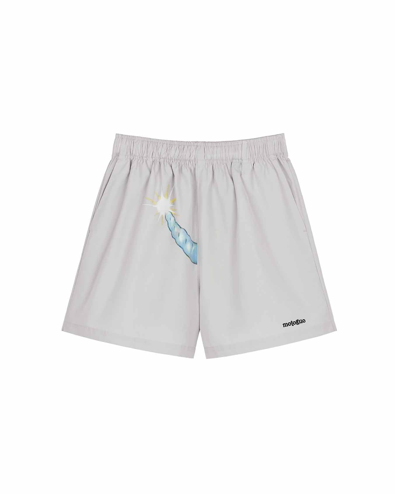 "Coming Soon" Shorts (Cool Gray) - BEV C multi label store