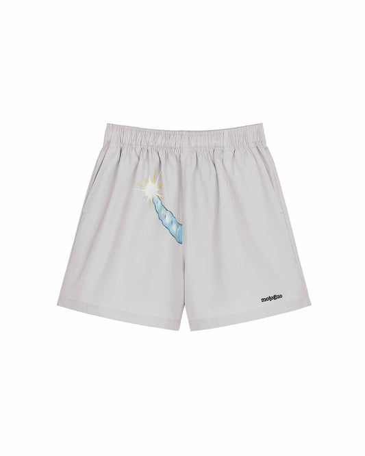 "Coming Soon" Shorts (Cool Gray) - BEV C multi label store