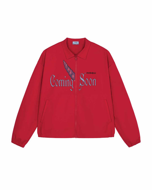 Coming Soon Track Jacket (Red) - BEV C multi label store