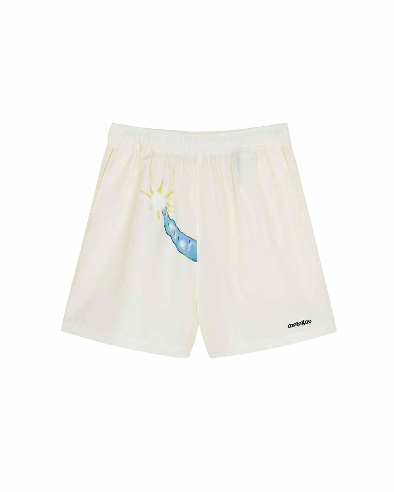 "Coming Soon" Shorts (Off White) - BEV C multi label store