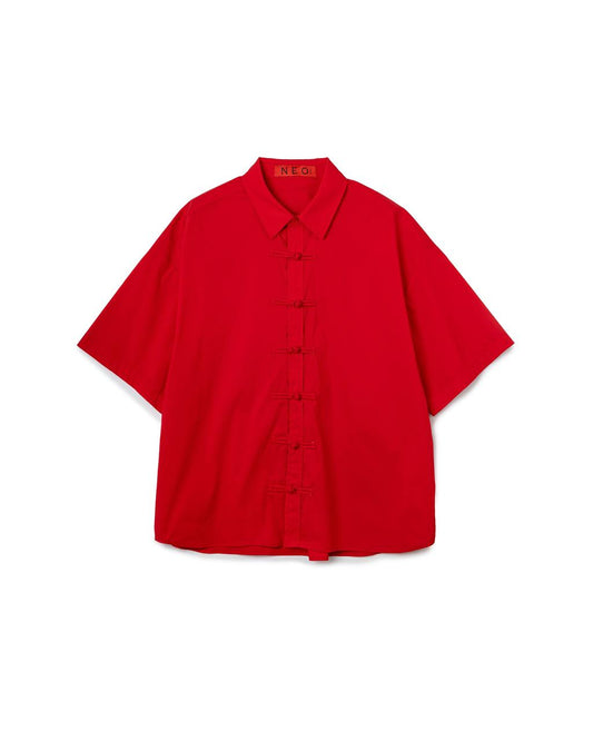 VOL.3_CH.1 Mandarin Basic Shirt - Red - BEV C multi label store