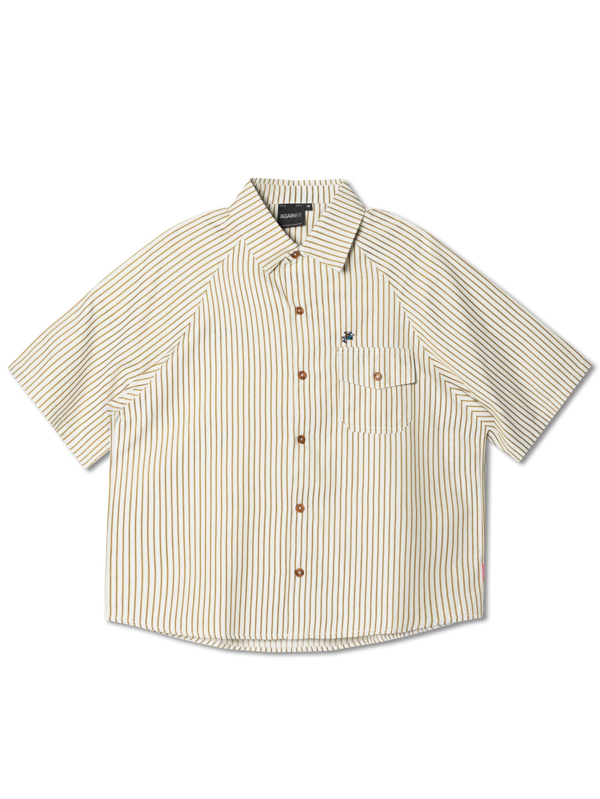 STRIPE MIGUEL SHIRT LIGHT GREEN - BEV C multi label store