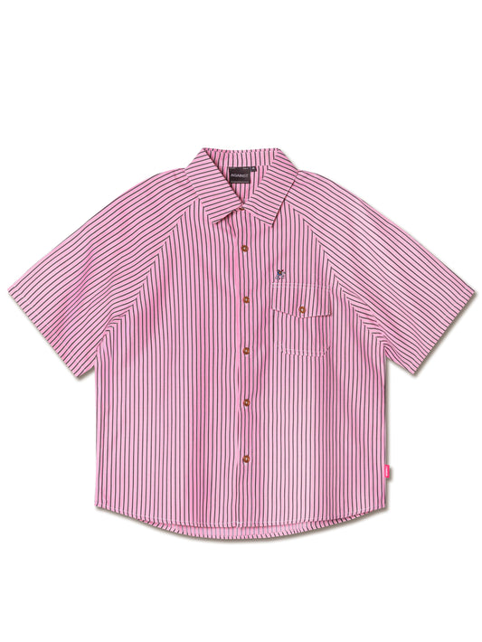 STRIPE MIGUEL SHIRT PINK - BEV C multi label store