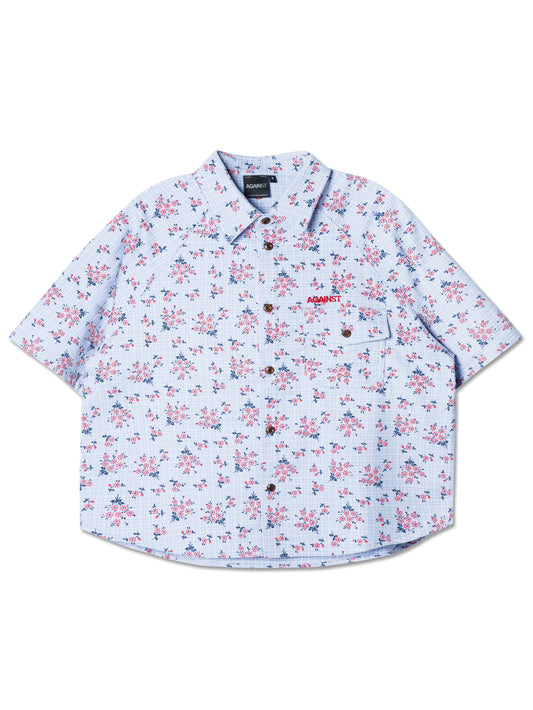 FLORAL MIGUEL SHIRT BLUE - BEV C multi label store