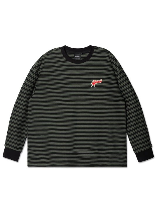 STRIPE STAR LOUNGE TEE GREEN - BEV C multi label store