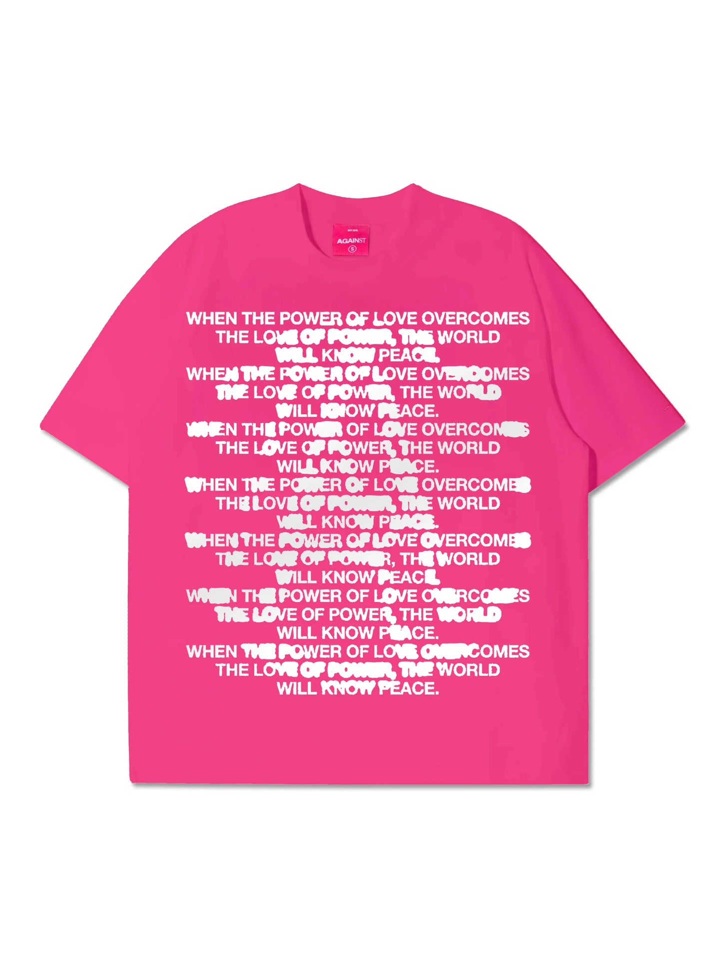 QUOTE BLEED TEE PINK