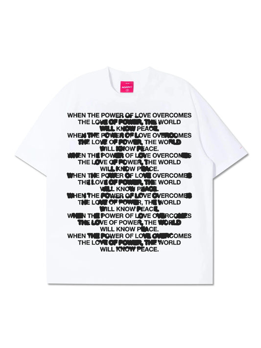 QUOTE BLEED TEE WHITE