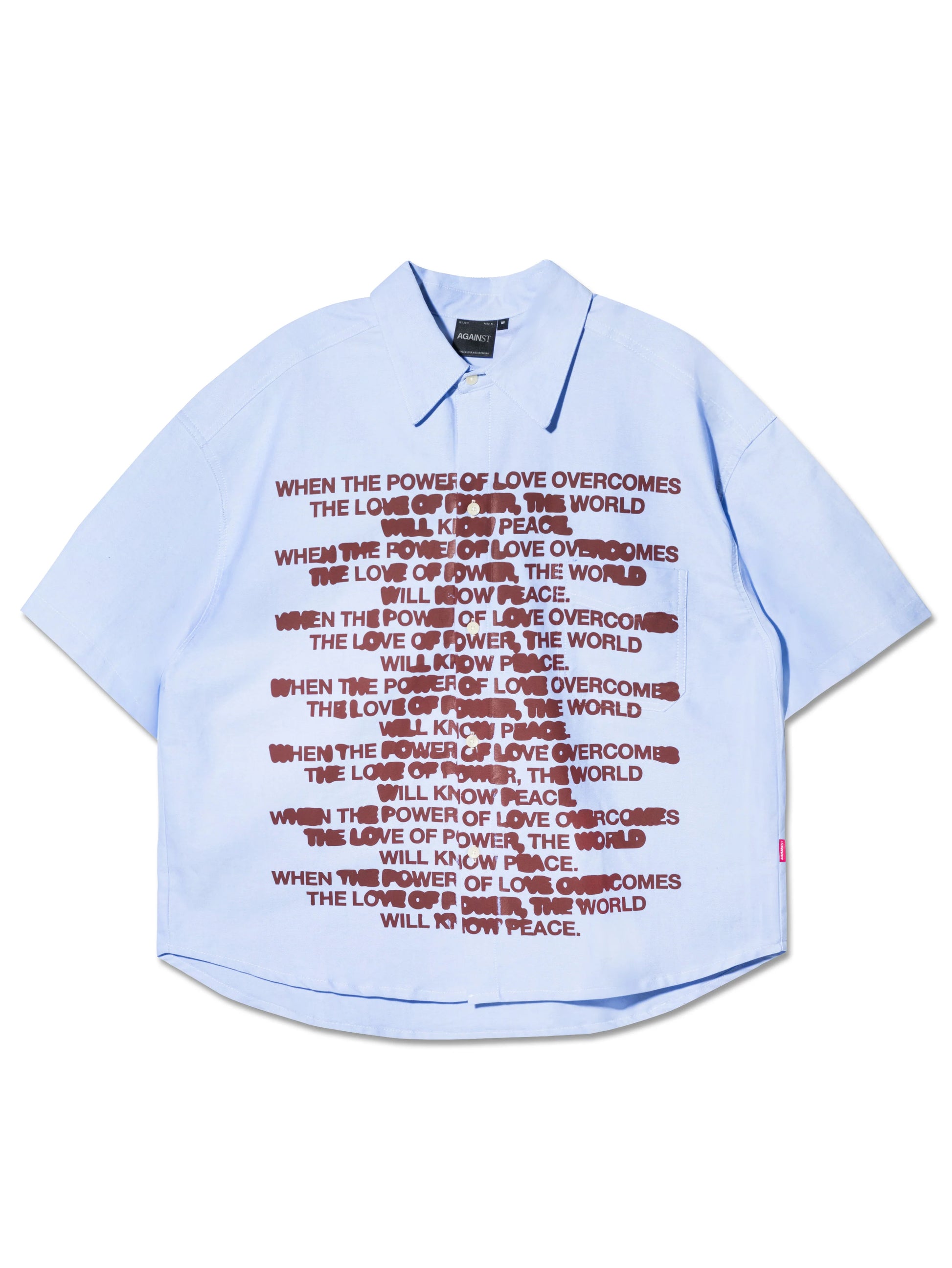 QUOTE CHAPO SHIRT LIGHT BLUE - BEV C multi label store