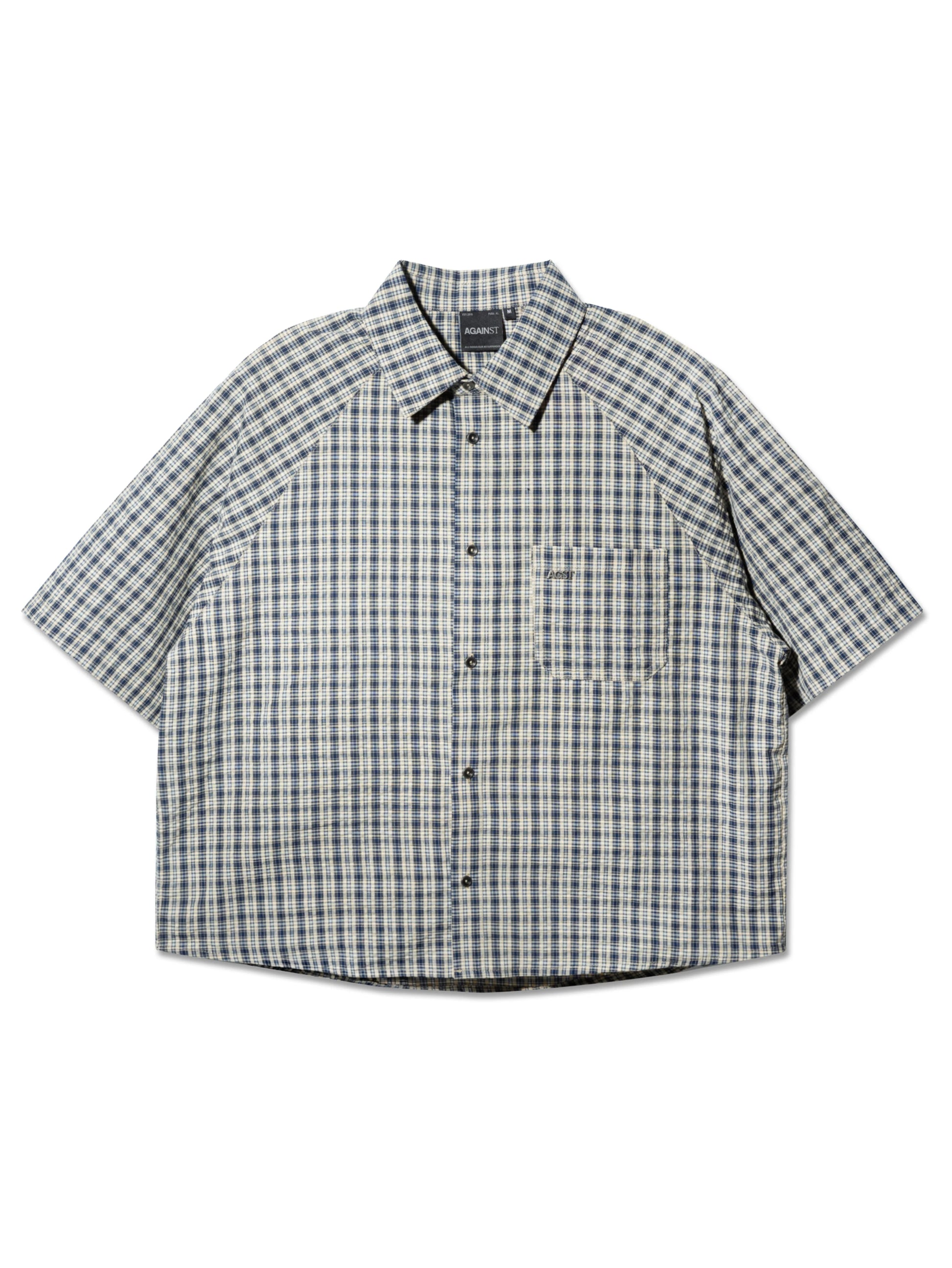 SEERSUCKER MIGUEL SHIRT BLUE - BEV C multi label store