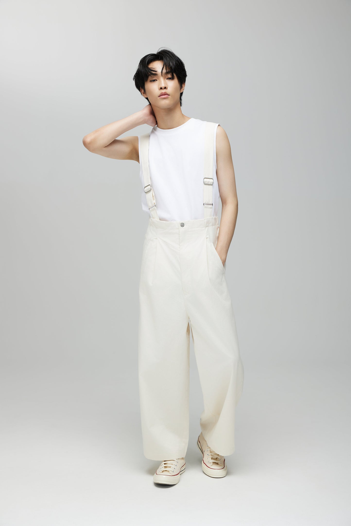 BARUN TROUSERS 2.0 IN SPECKLE CREAM - BEV C multi label store